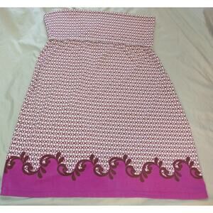 Max Edition Women's Burgundy Casual Skirt Medium (Style 3805W11) Pre-Owned